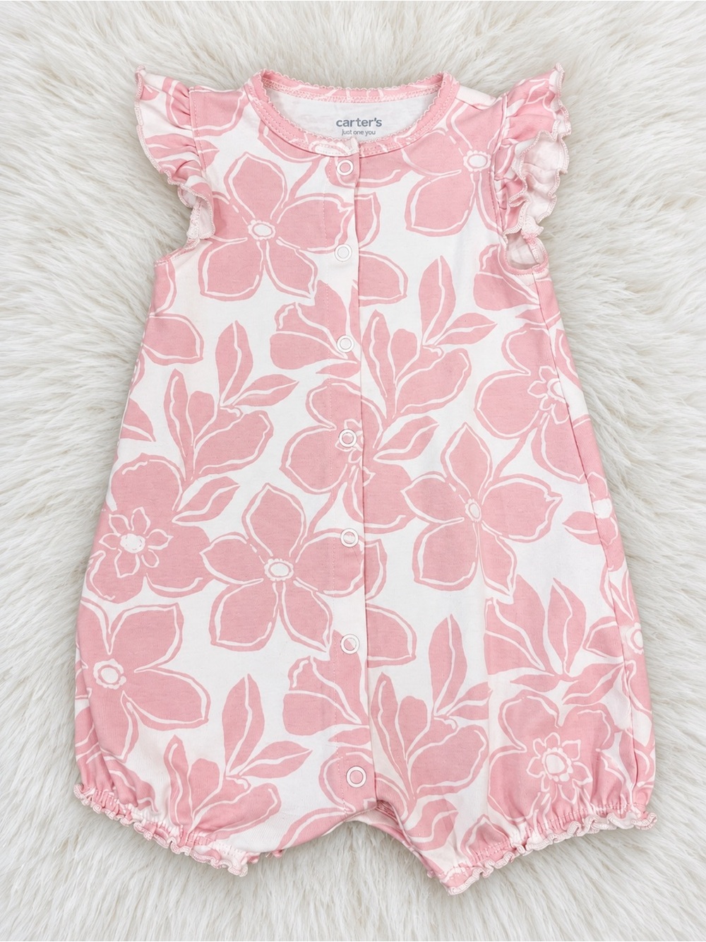 Carter's Pink Floral Baby Romper